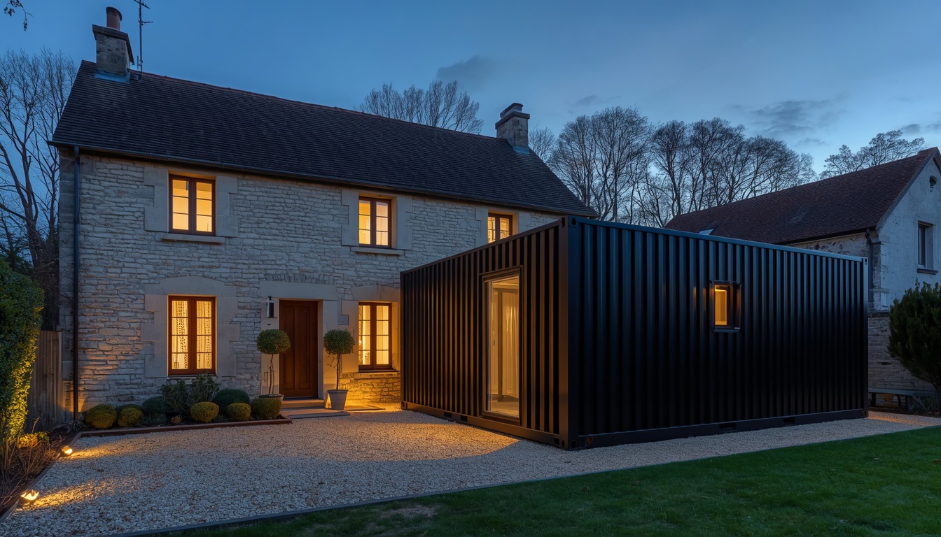 Extension maison en container : agrandir avec un container aménagé